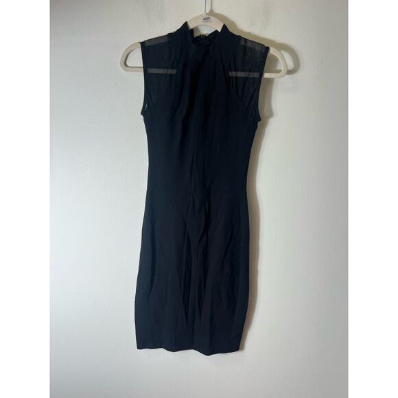 French Connection Black Knee Length Dress Sz XXS - Picture 1 of 3